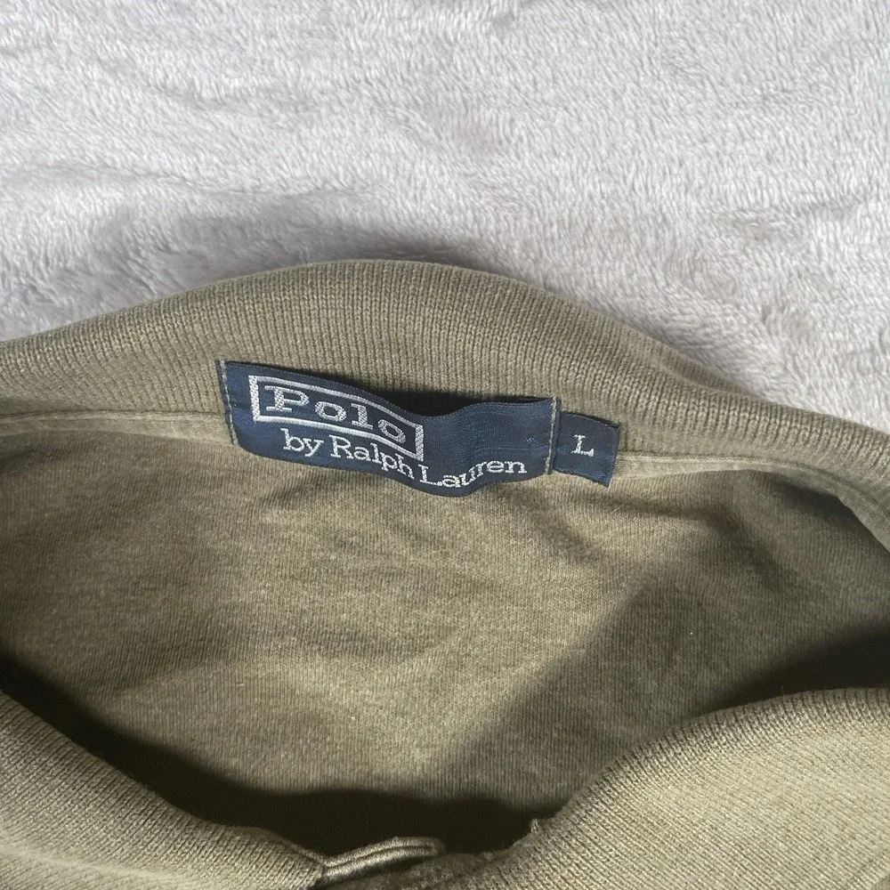 Polo Ralph Lauren Vtg‎ Polo Shirt Mens Lg Brown Flesh Pony Short Sleeve Preppy